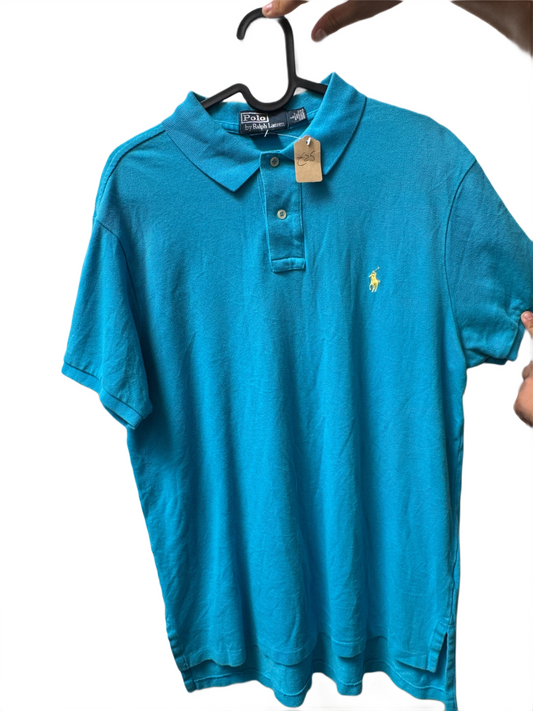 Polo Lacoste Vintage Bleu - L