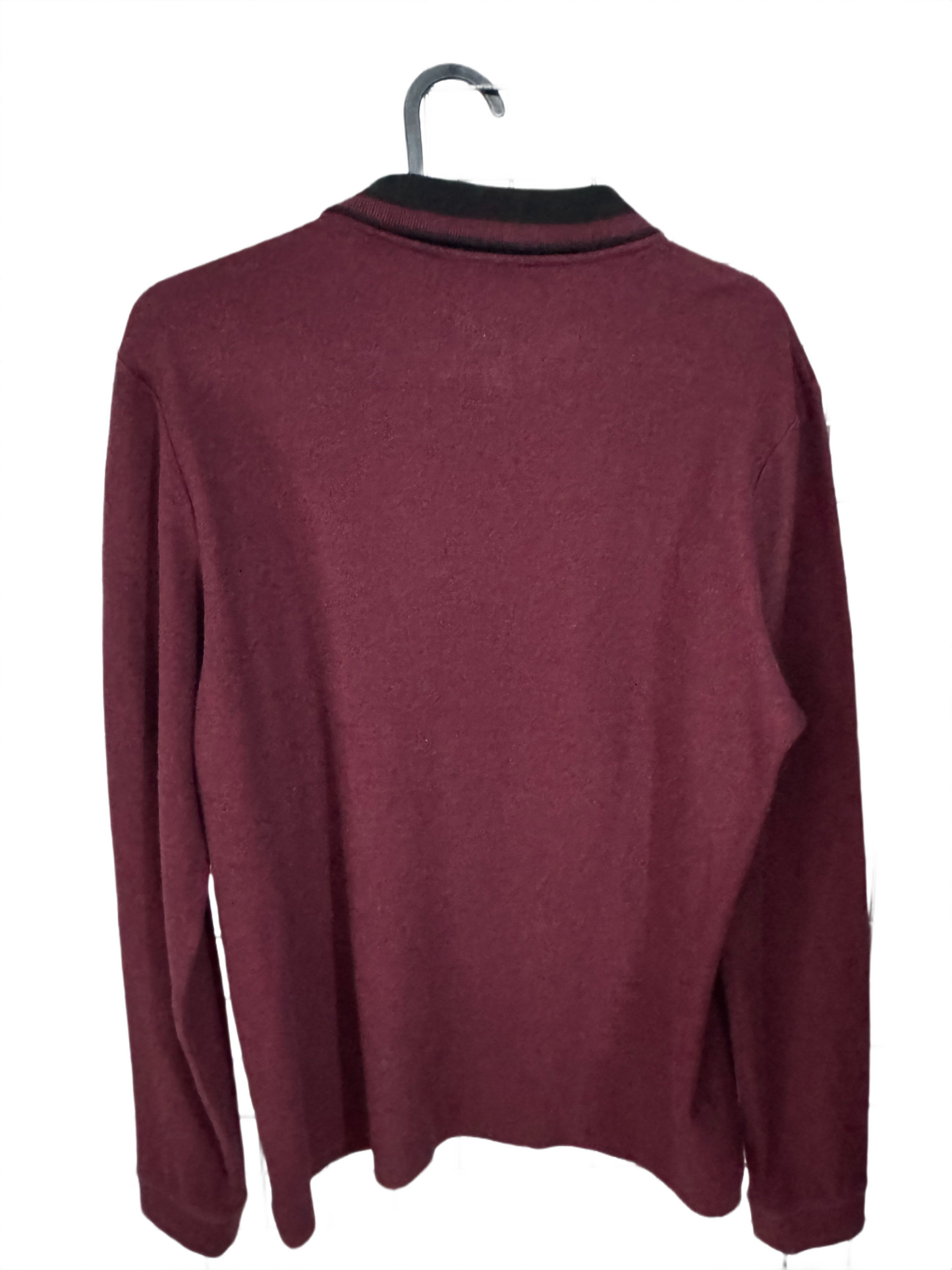 Polo manches longues Lacoste Bordeaux - S