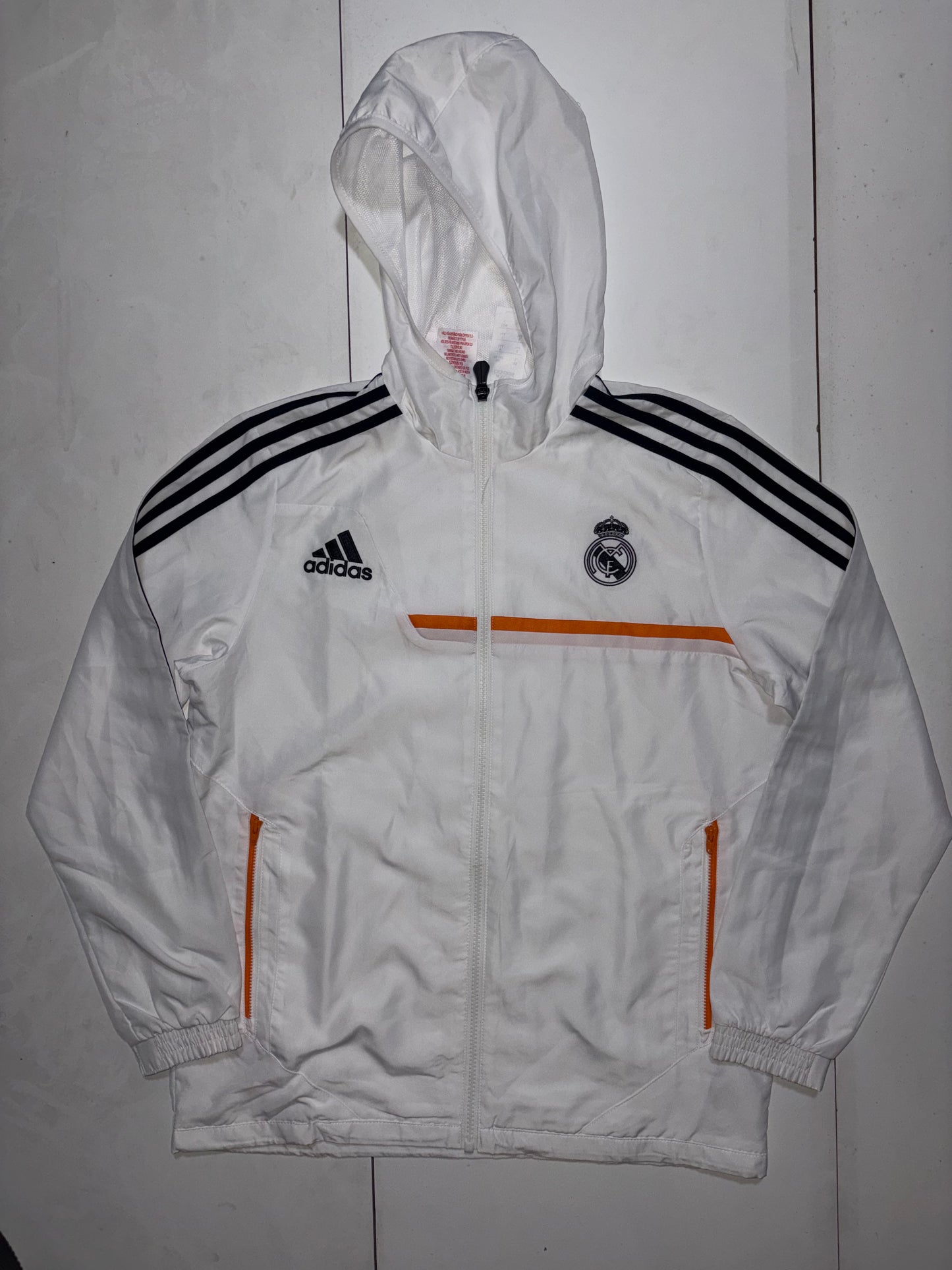 Survêtement Adidas Real Madrid CF Blanc & Orange – XS