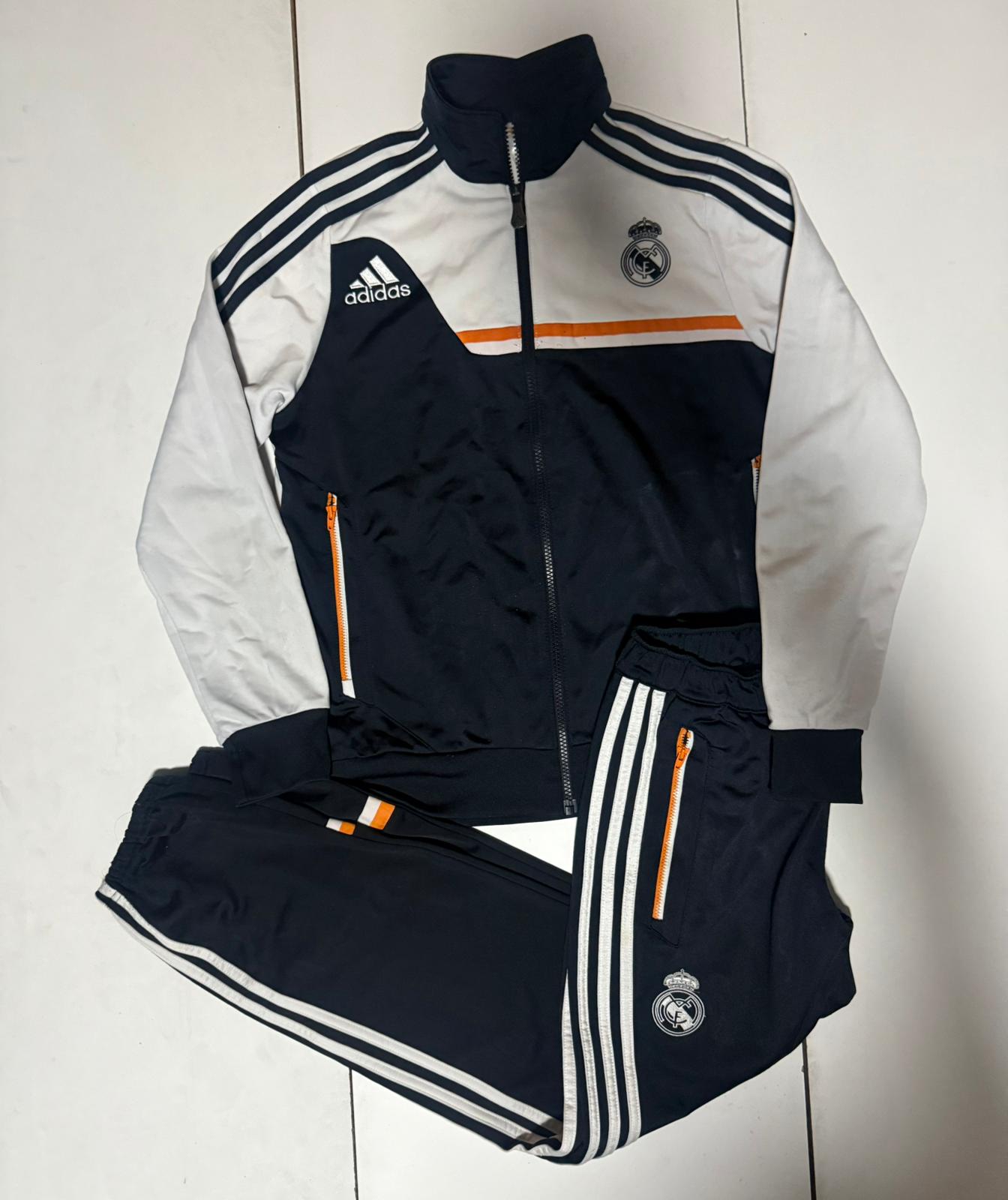 Survêtement Adidas Real Madrid CF Noir & Orange – XS