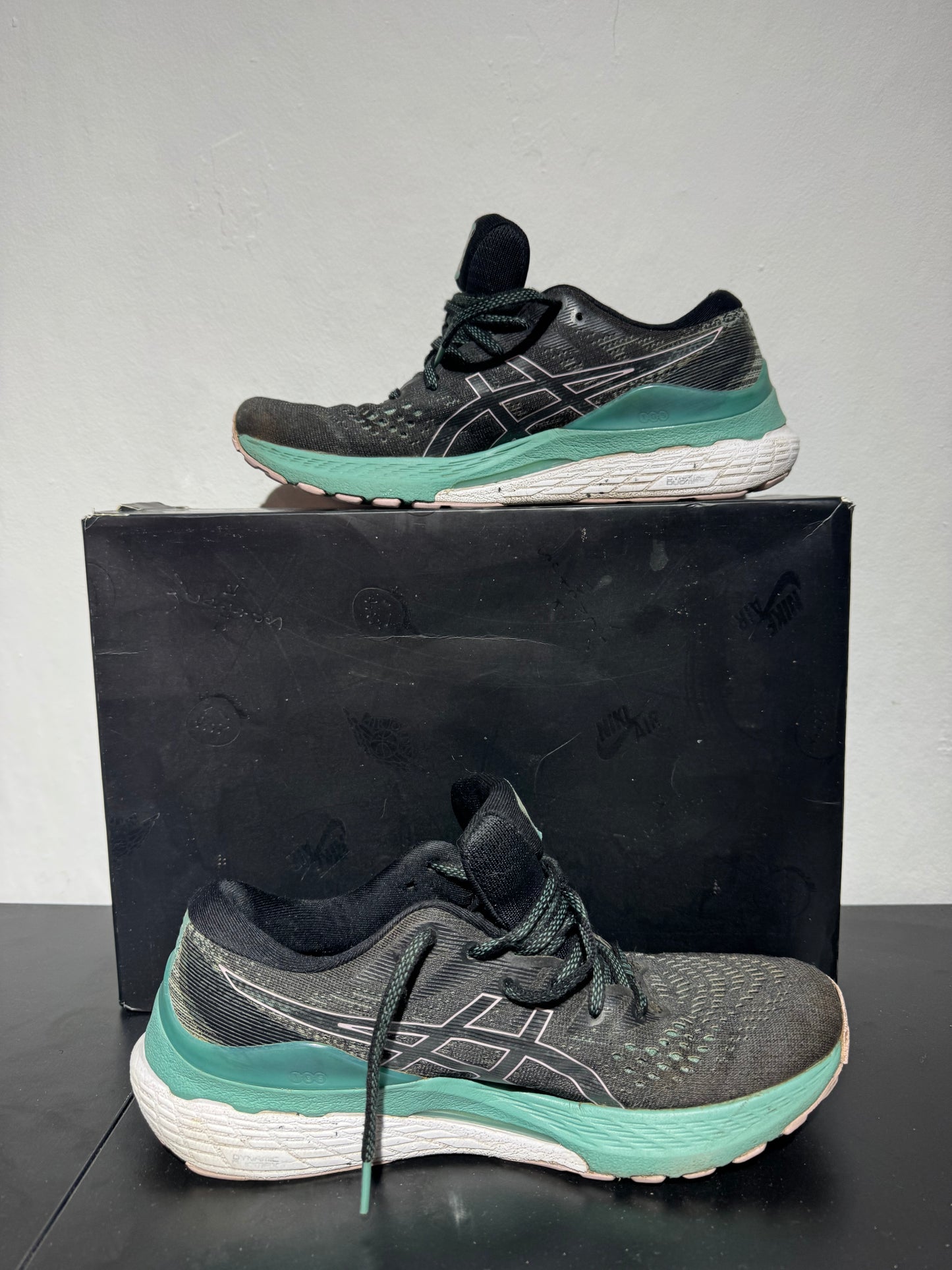 ASICS Gel-Kayano 28 Noir/Vert - 45