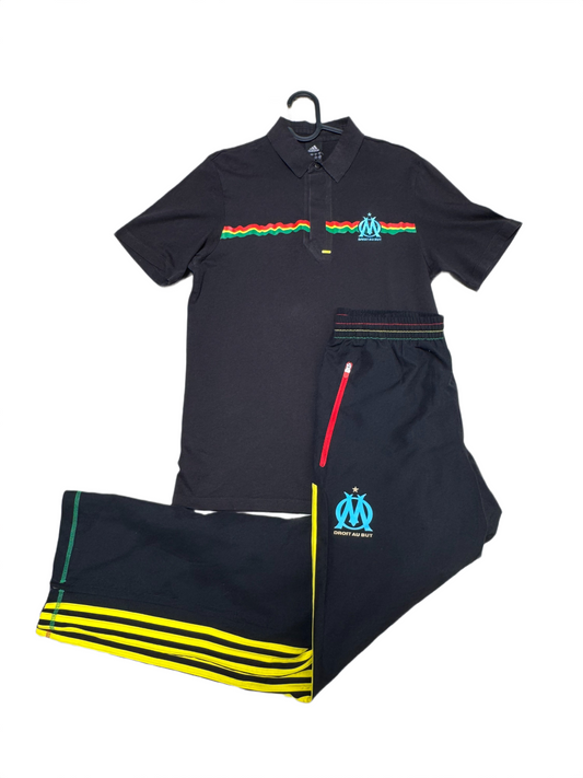 Ensemble Olympique de Marseille édition Bob Marley (modèle très rare) - S