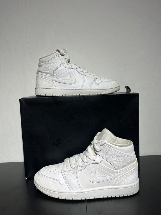 NIKE Air Jordan 1 Mid Blanc - 41