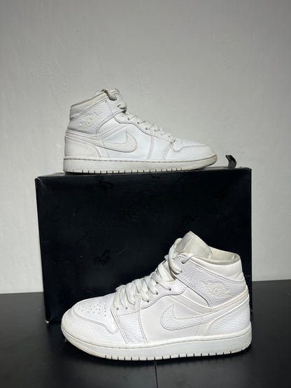 NIKE Air Jordan 1 Mid Blanc - 41