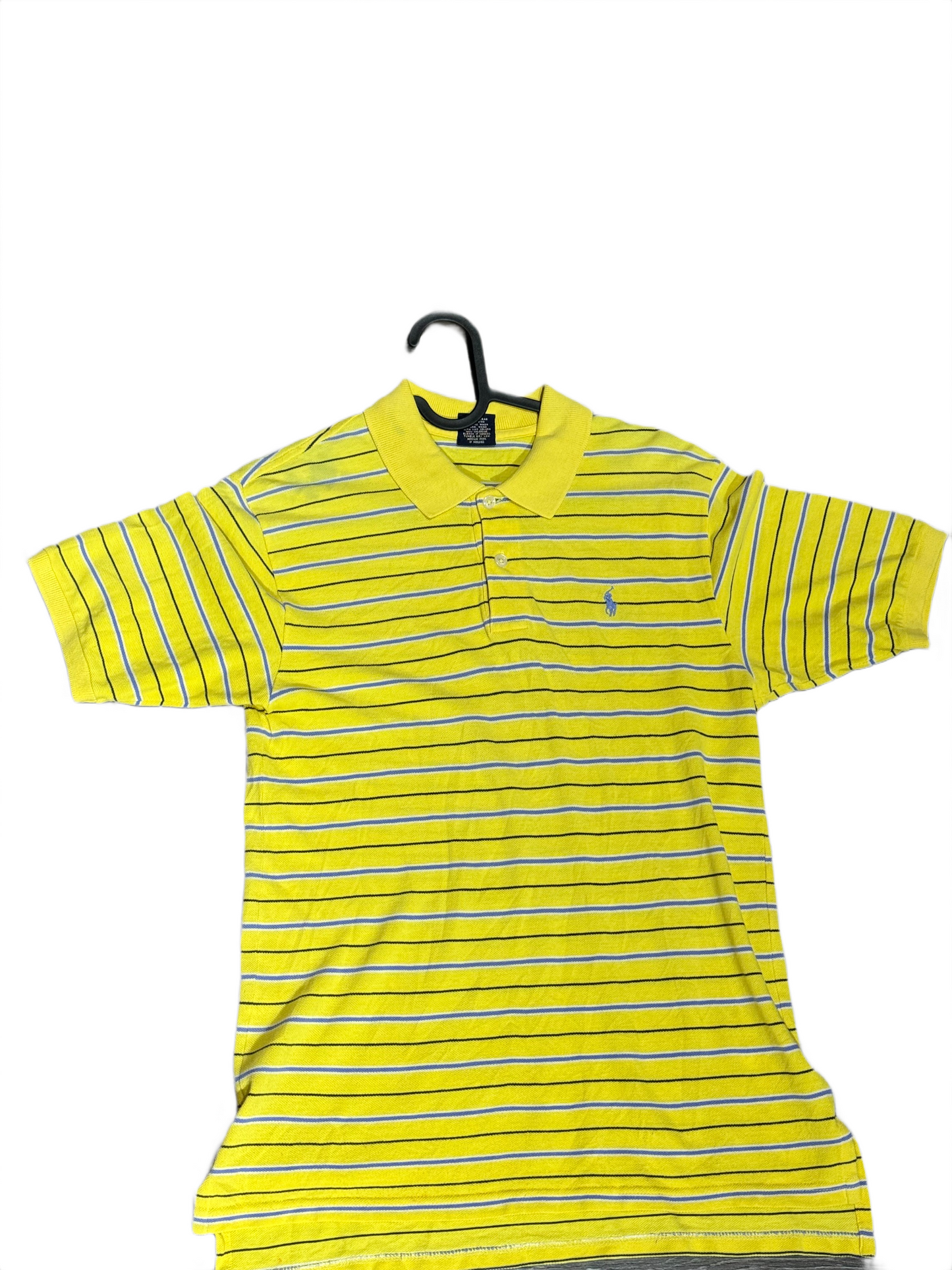Polo Ralph Lauren Bleu/Blanc/Jaune Rayé - M