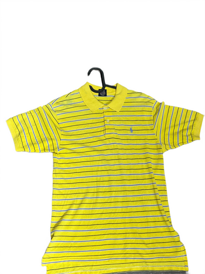 Polo Ralph Lauren Bleu/Blanc/Jaune Rayé - M