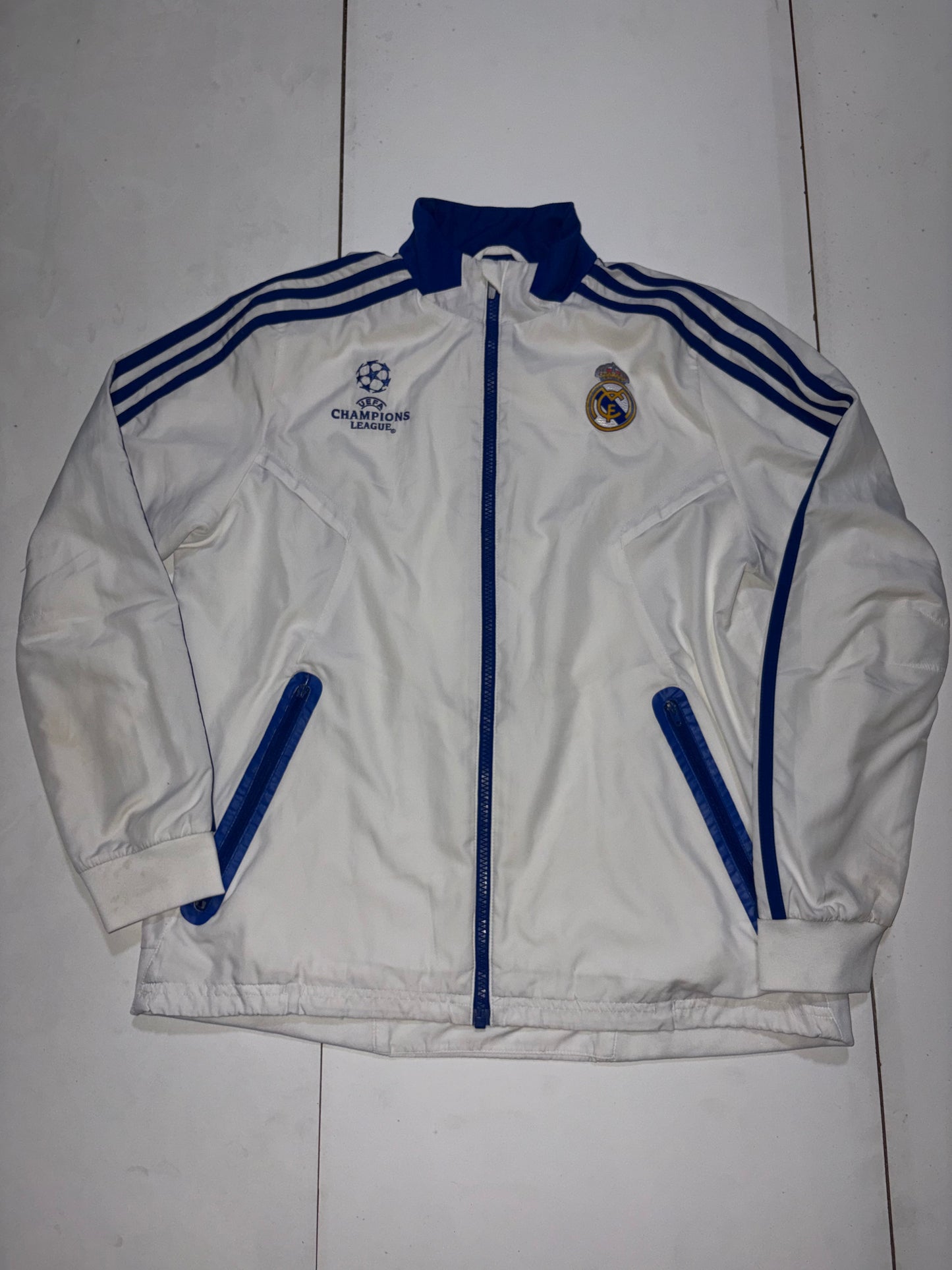 Survêtement Adidas Real Madrid CF Blanc & Bleu – XS